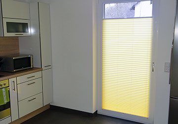 Plissee Wärmeschutz